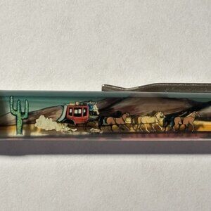 Wells Fargo & Co Bank Floaty Pen Horse Drawn Stagecoach Moves Advertising Promo